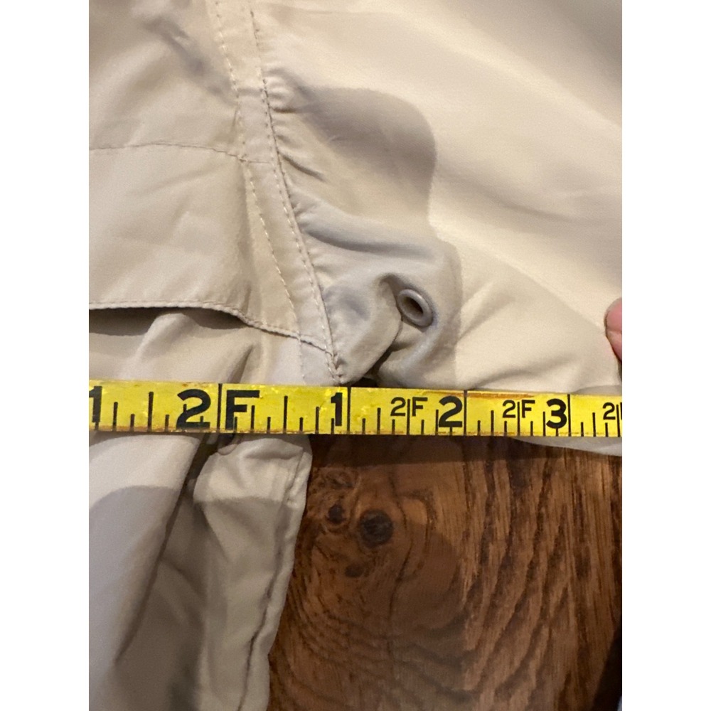 Golf Windbreaker Jacket Men's XL Tan Ventilated Hooded Mesh Lined Greg Norman - Picture 12 of 12